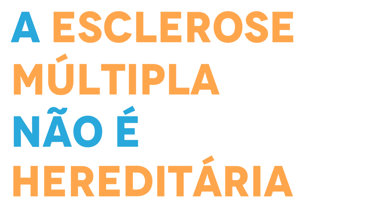 GIF com a frase "A esclerose múltipla não é" fixada que vai trocando as palavras para "contagiosa", "hereditária" e "fatal"